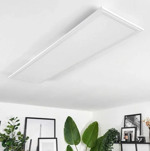 Plafonnier Voisines Led Blanc, 1 Lumiere, Telecommandes