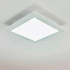 Plafonnier Voisines Led Blanc, 1 Lumiere, Telecommandes, Changeur De Couleurs