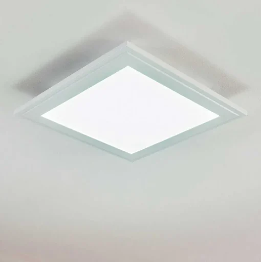 Plafonnier Voisines Led Blanc, 1 Lumiere, Telecommandes, Changeur De Couleurs