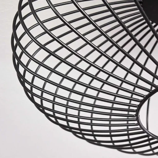 Plafonnier Wemude Noir, 1 Lumiere