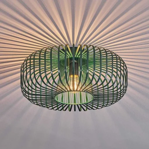 Plafonnier Wemude Vert, 1 Lumiere