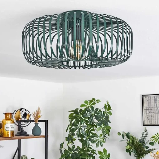 Plafonnier Wemude Vert, 1 Lumiere