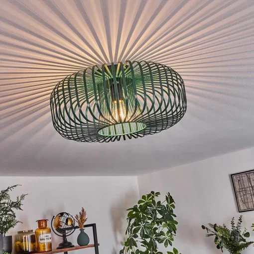 Plafonnier Wemude Vert, 1 Lumiere