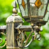 Reverbere Antibes Brun Dore, 3 Lumieres