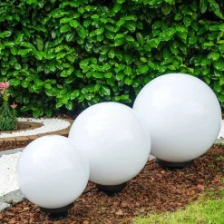 Set De Boules Lumineuses Miau Blanc, 3 Lumieres