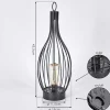 Set De Lampe De Table Solaire Quillagua Led Noir, 1 Lumiere
