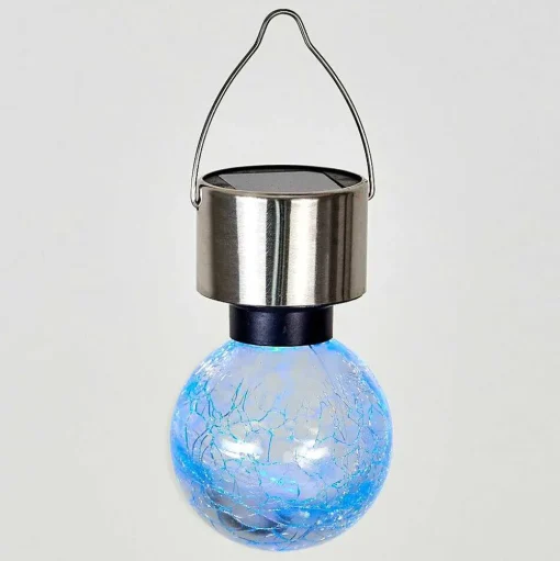 Set De Lampes Solaires Falco Led Argente, 1 Lumiere
