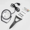 Spot De Jardin Phniet Led Noir, 1 Lumiere, Telecommandes, Changeur De Couleurs