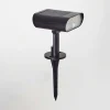 Spot De Jardin Usmagama Solar Led Noir, 1 Lumiere, Detecteur De Mouvement, Changeur De Couleurs