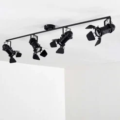 Spot De Plafond Lichinga Noir, 4 Lumieres