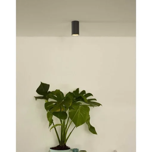 Spot De Plafond Lucide Delto Led Gris, 1 Lumiere