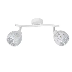 Spot De Plafond Lucide Tahar Blanc, 2 Lumieres