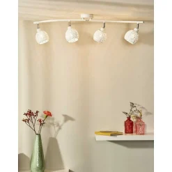 Spot De Plafond Lucide Tahar Blanc, 4 Lumieres