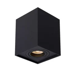Spot De Plafond Lucide Tube Noir, 1 Lumiere