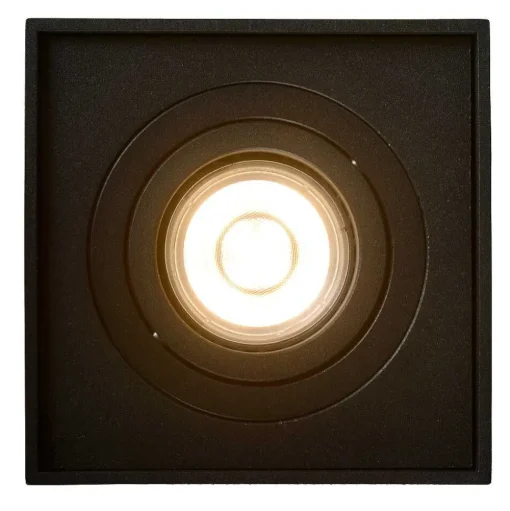 Spot De Plafond Lucide Tube Noir, 1 Lumiere