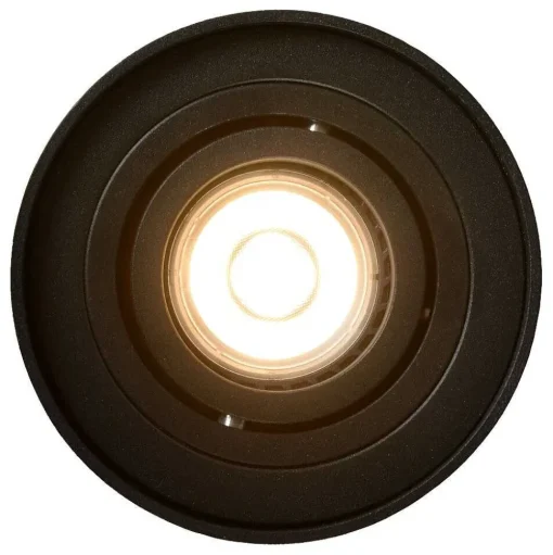 Spot De Plafond Lucide Tube Noir, 1 Lumiere