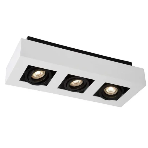 Spot De Plafond Lucide Xirax Led Blanc, 3 Lumieres