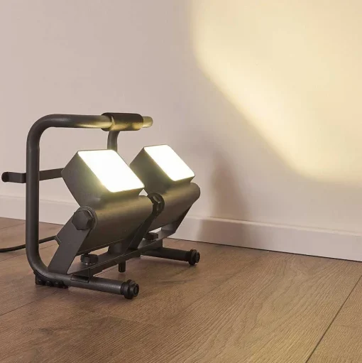 Spot D'Exterieur Dyndved Led Gris, 2 Lumieres