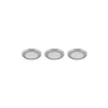 Spot Encastrable - Kit De 3 Trio Argus Led Chrome, 6 Lumieres, Telecommandes, Changeur De Couleurs