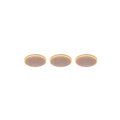 Spot Encastrable - Kit De 3 Trio Argus Led Blanc, 6 Lumieres, Telecommandes, Changeur De Couleurs