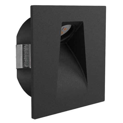 Spot Encastrable Eglo Mecinos Led Noir, 1 Lumiere