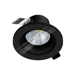 Spot Encastrable Eglo Salabate Led Noir, 1 Lumiere