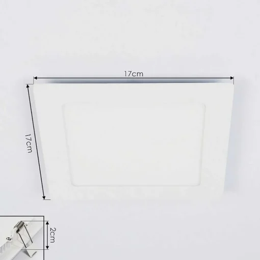Spot Encastrable Finsrud Led Blanc, 1 Lumiere