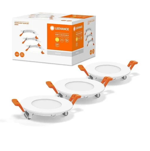 Spot Encastrable Ledvance Downlight Slim Blanc, 3 Lumieres
