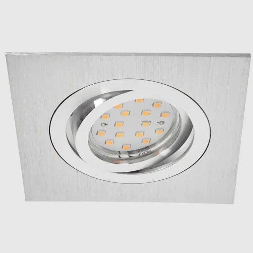 Spot Encastrable Monthois Led Chrome, Nickel Mat, 1 Lumiere