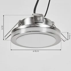 Spot Encastrable Percoq Led Nickel Mat, 1 Lumiere