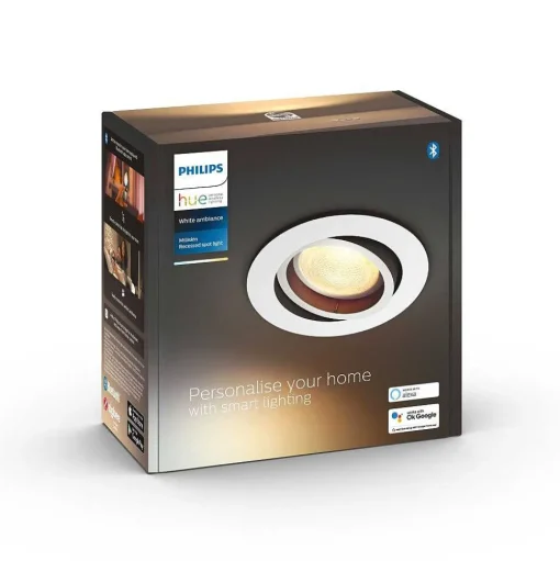 Spot Encastrable Philips Hue White Ambiance Milliskin Led Blanc, 1 Lumiere