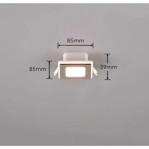 Spot Encastrable Trio Nimbus Led Chrome, 1 Lumiere