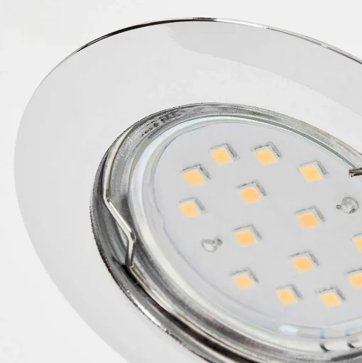 Spot Encastrable Vibersviller Led Chrome, 1 Lumiere
