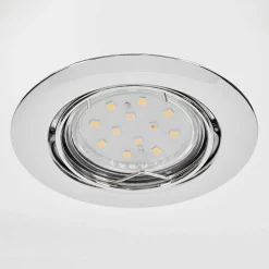 Spot Encastrable Vibersviller Led Chrome, 1 Lumiere