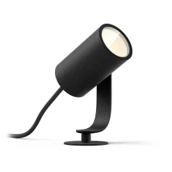 Spot, Set D'Extension Philips Hue Ambiance White & Color Waca Lily Led Noir, 1 Lumiere, Changeur De Couleurs