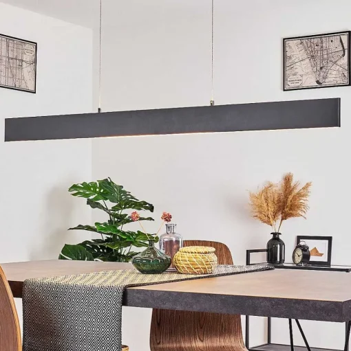 Suspension Aduard Led Anthracite, 2 Lumieres