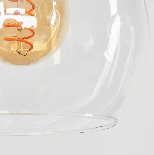 Suspension Andeer Chrome, Ecru, 3 Lumieres
