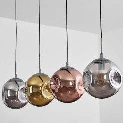 Suspension Cabreiro Anthracite, 4 Lumieres