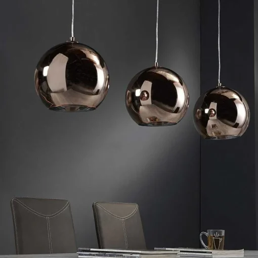 Suspension Cattenscop Cuivre, 3 Lumieres