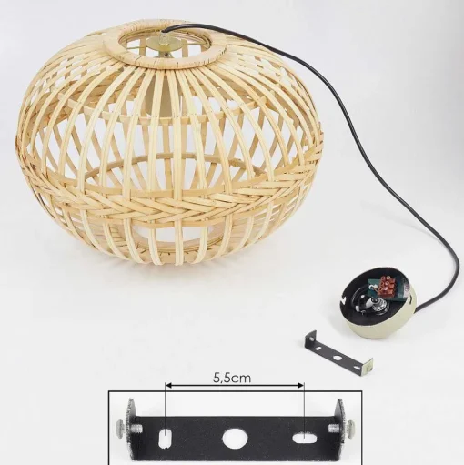 Suspension Egede Brun, 1 Lumiere