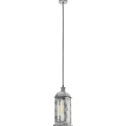 Suspension Eglo Lisburn Ancien, Argente, 1 Lumiere