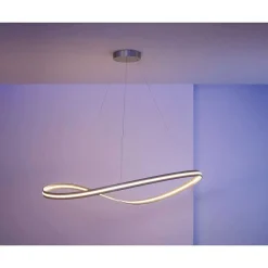 Suspension Escale Infinity Led Nickel Mat, 1 Lumiere
