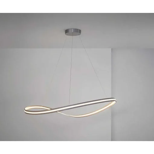 Suspension Escale Infinity Led Nickel Mat, 1 Lumiere
