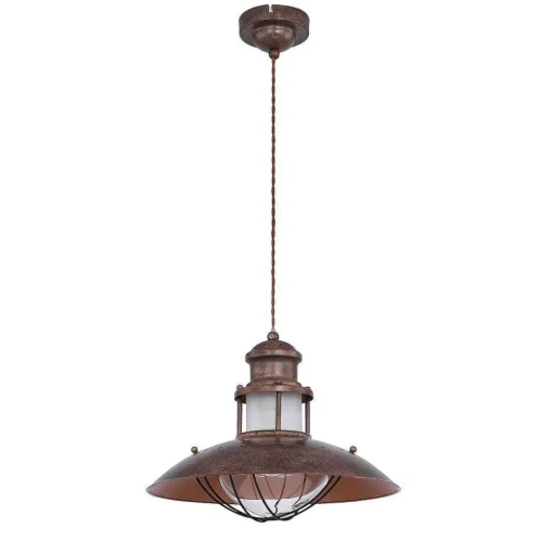 Suspension Globo Badalona Brun, 1 Lumiere