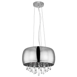 Suspension Globo Kalla Chrome, 5 Lumieres