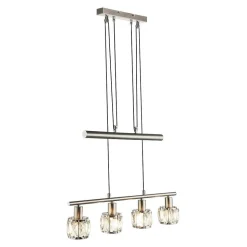 Suspension Globo Kris Nickel Mat, 4 Lumieres