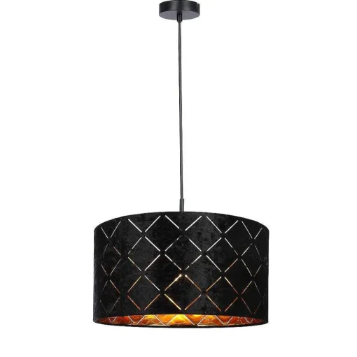Suspension Globo Sunna Noir, 1 Lumiere