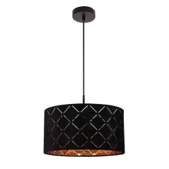 Suspension Globo Sunna Noir, 1 Lumiere