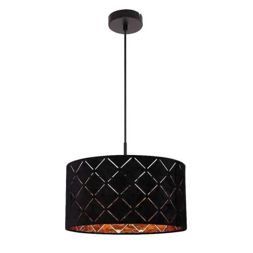 Suspension Globo Sunna Noir, 1 Lumiere
