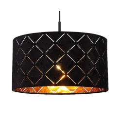 Suspension Globo Sunna Noir, 1 Lumiere